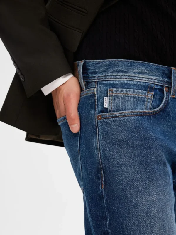 Jeans>SELECTED 172 MØRKEBLÅ SLIM FIT JEANS Blue