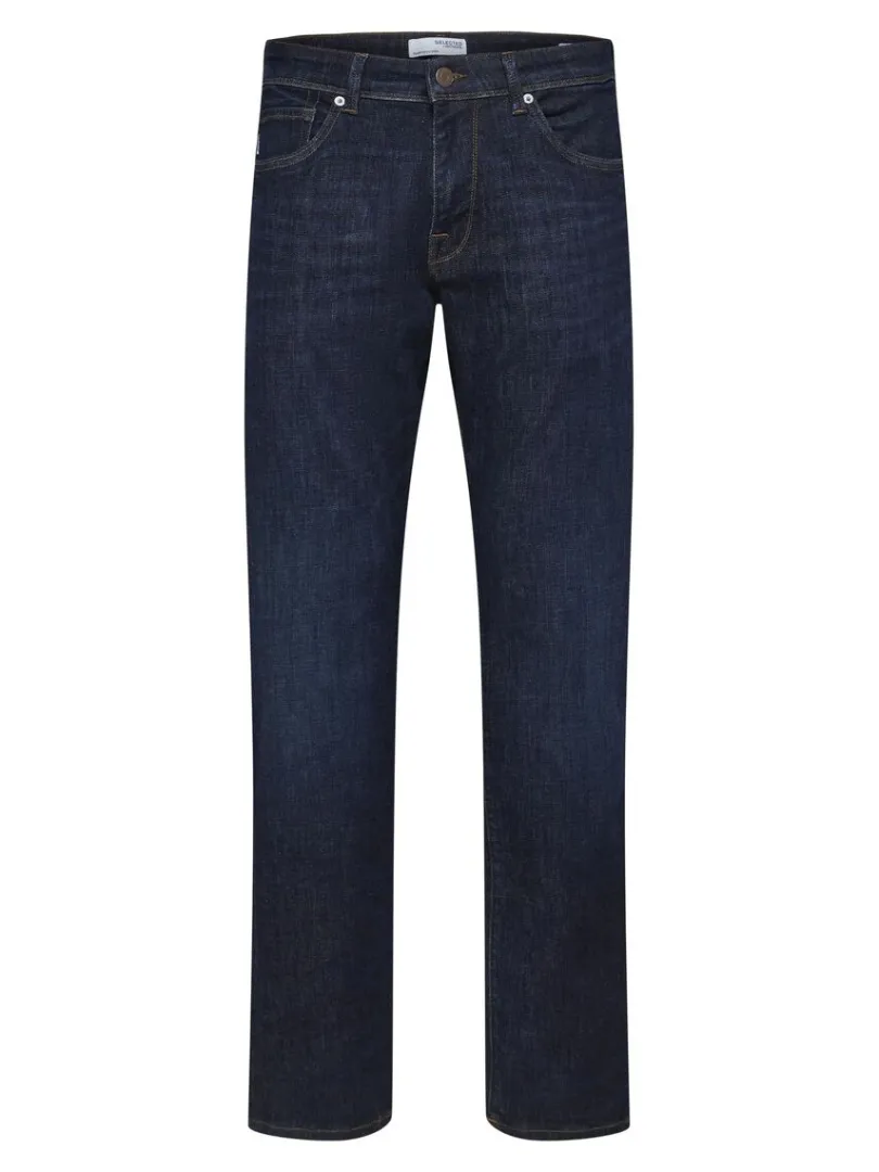 mrkebl_straight_fit_jean_4.webp Jeans>SELECTED 196 MØRKEBLÅ STRAIGHT FIT JEANS Blue
