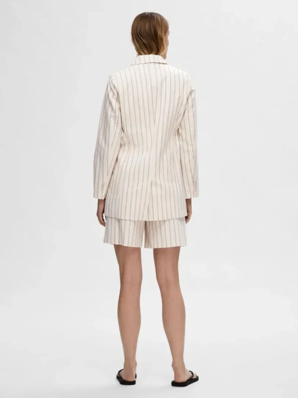 Jakkesæt & Blazers>SELECTED NÅLESTRIBET BLAZER Beige