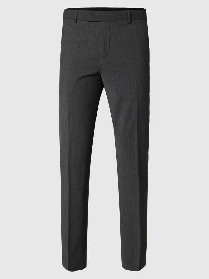 nlestribet_habitbukser_0.webp Bukser | Jakkesæt & Blazers>SELECTED NÅLESTRIBET HABITBUKSER Grey