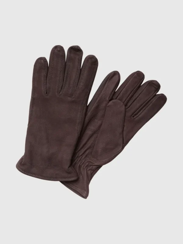 Accessories>SELECTED NUBUCKLÆDER HANDSKER Brown