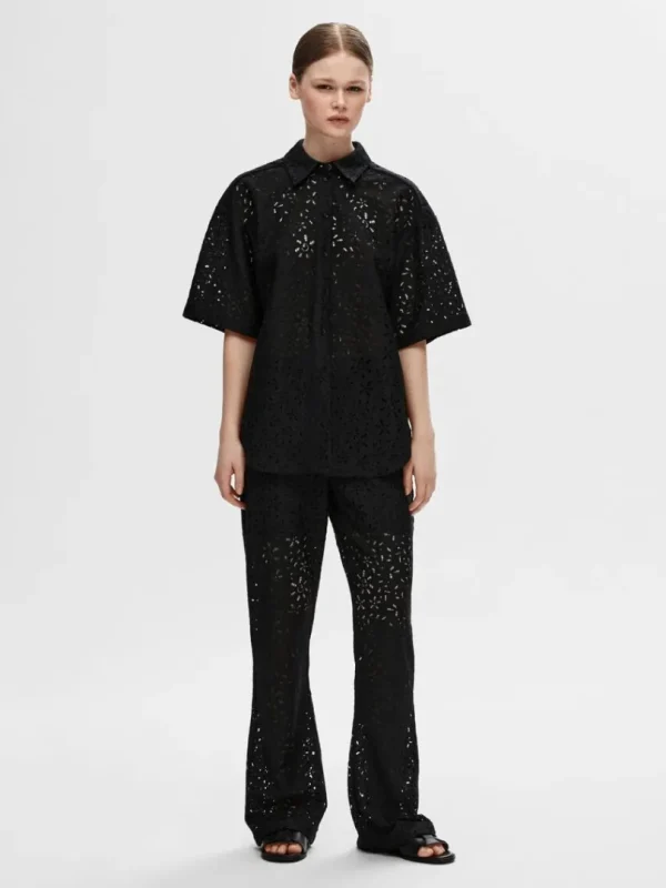 Skjorter>SELECTED OVERSIZE BLONDE SKJORTE Black