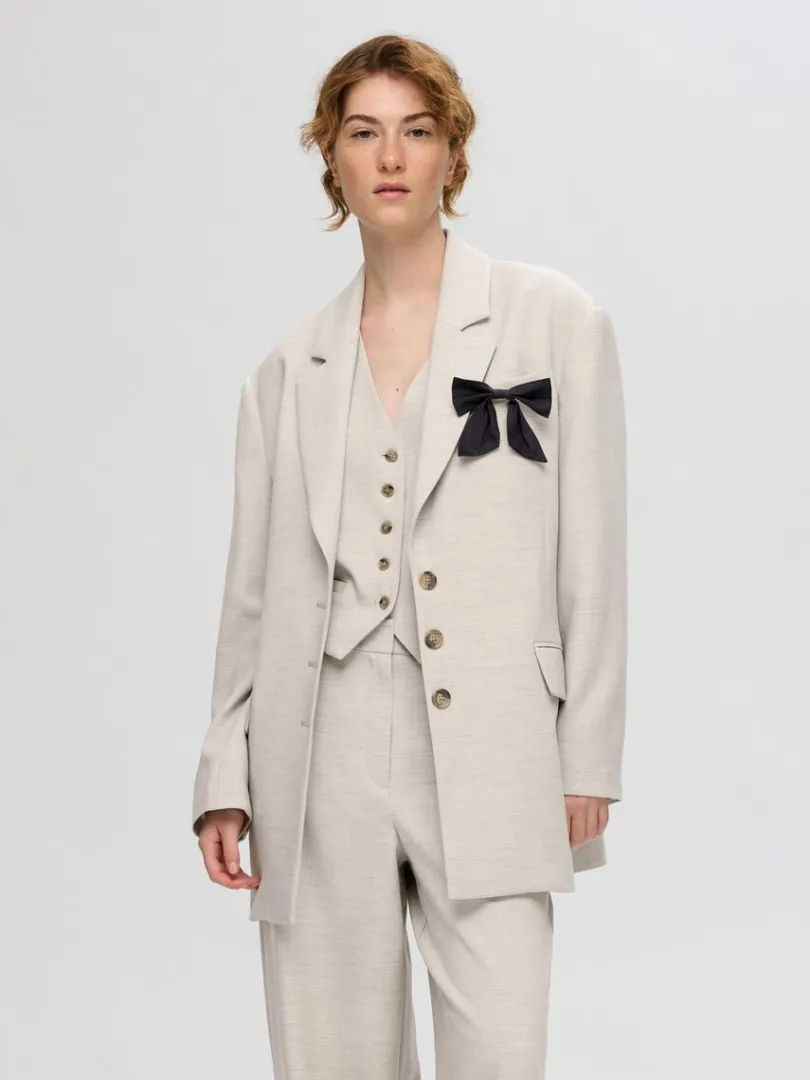 oversized_blazer_0.webp Jakkesæt & Blazers>SELECTED OVERSIZED BLAZER Beige