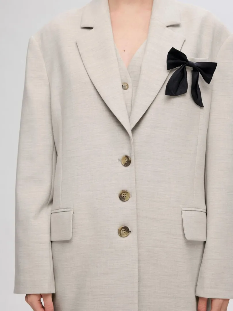 oversized_blazer_3.webp Jakkesæt & Blazers>SELECTED OVERSIZED BLAZER Beige