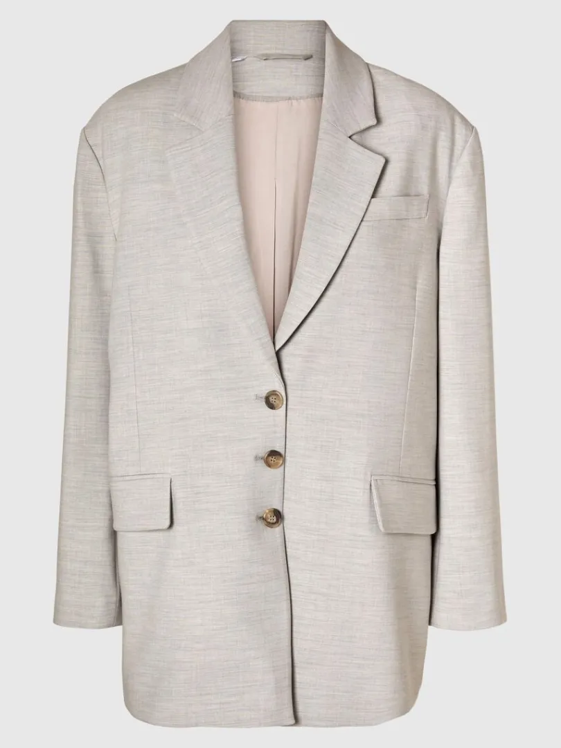 oversized_blazer_5.webp Jakkesæt & Blazers>SELECTED OVERSIZED BLAZER Beige