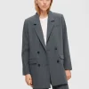 Jakkesæt & Blazers>SELECTED OVERSIZED ENKELTRADET BLAZER Grey