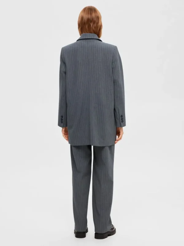 Jakkesæt & Blazers>SELECTED OVERSIZED ENKELTRADET BLAZER Grey