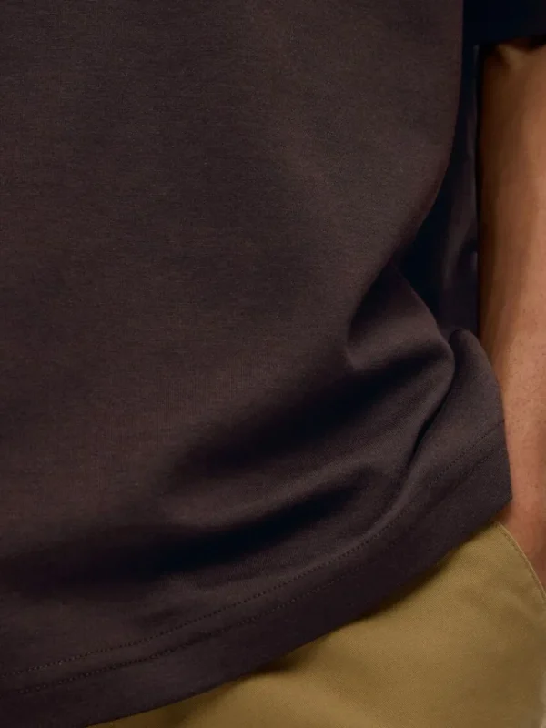 T-shirts>SELECTED OVERSIZED KORTÆRMET T-SHIRT Brown