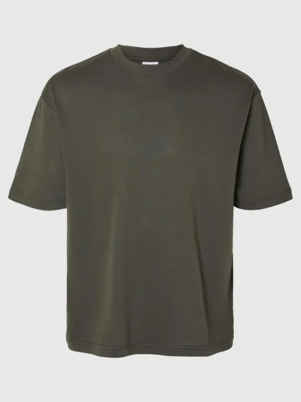 T-shirts>SELECTED OVERSIZED KORTÆRMET T-SHIRT Green