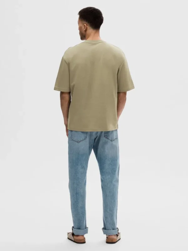 T-shirts>SELECTED OVERSIZED KORTÆRMET T-SHIRT Green