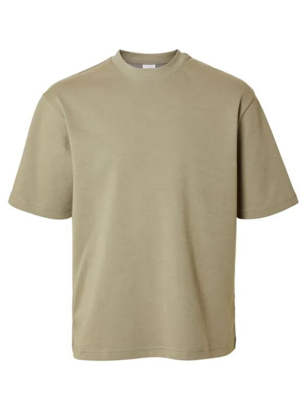 T-shirts>SELECTED OVERSIZED KORTÆRMET T-SHIRT Green