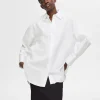 Skjorter>SELECTED OVERSIZED LANGÆRMET SKJORTE White