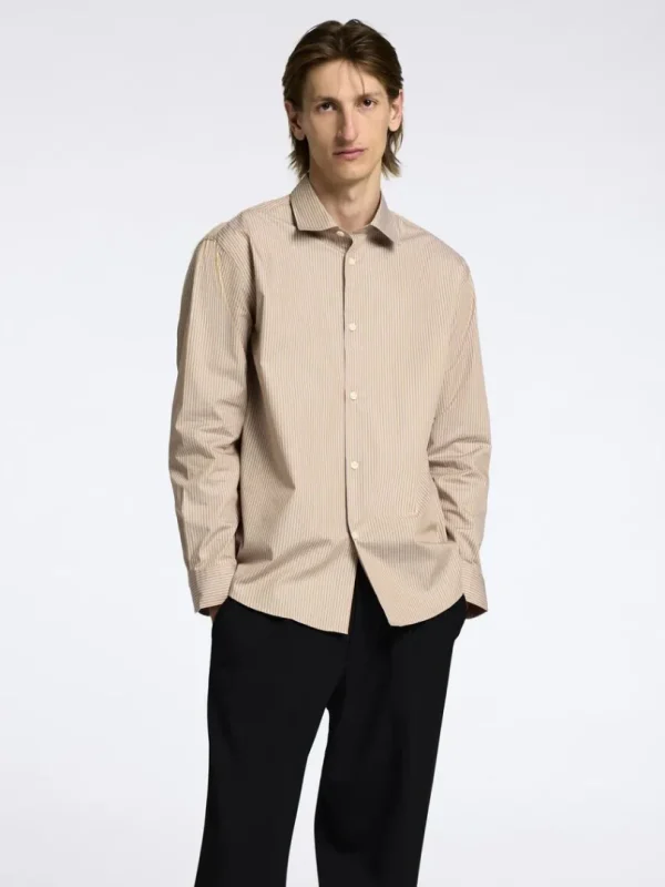 Overtøj | Skjorter>SELECTED OVERSIZED SKJORTE Brown