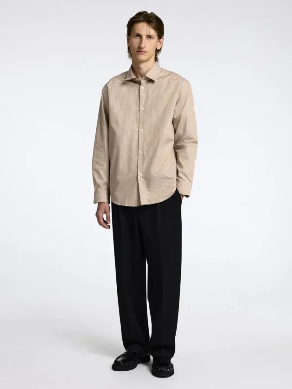 Overtøj | Skjorter>SELECTED OVERSIZED SKJORTE Brown