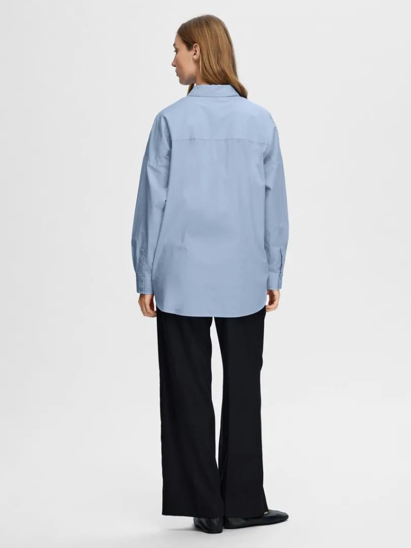 oversized_skjorte_2.webp Skjorter>SELECTED OVERSIZED SKJORTE Blue