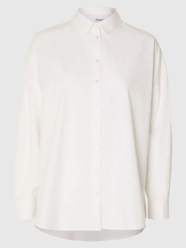 Skjorter>SELECTED OVERSIZED SKJORTE White