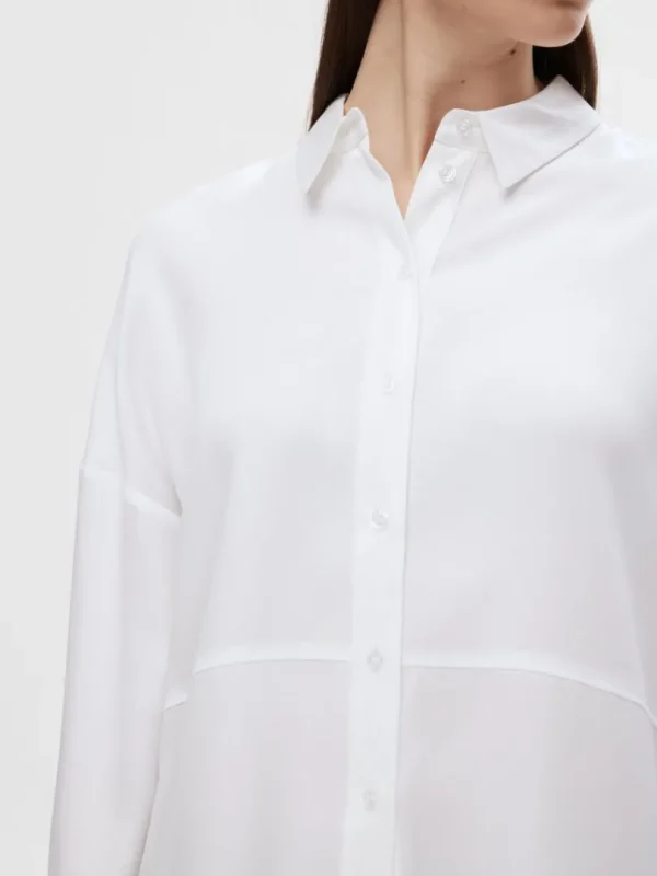Skjorter>SELECTED OVERSIZED SKJORTE White