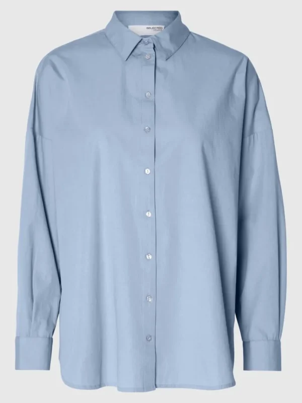 Skjorter>SELECTED OVERSIZED SKJORTE Blue