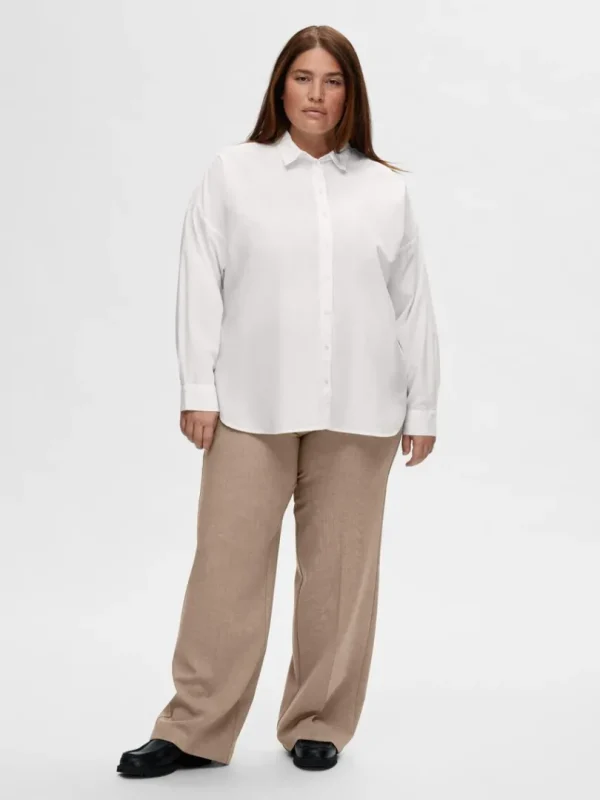 Skjorter>SELECTED OVERSIZED SKJORTE White