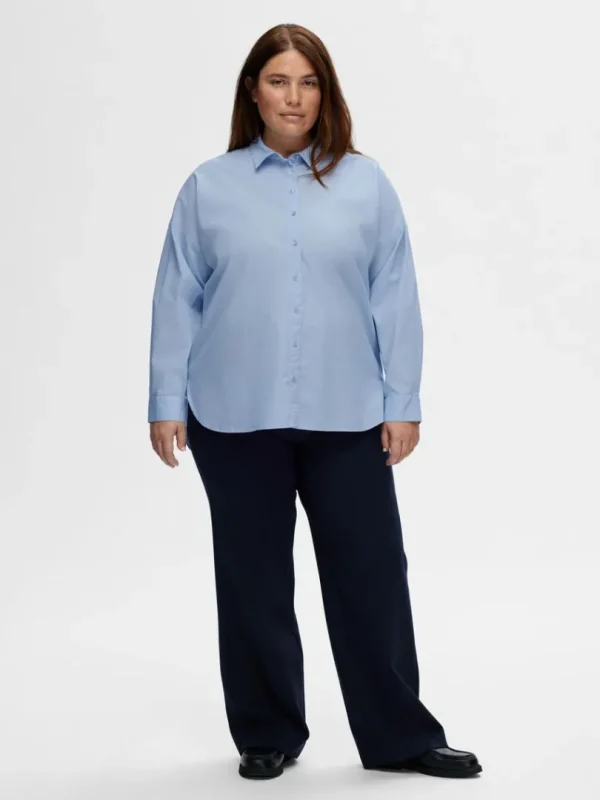 Skjorter>SELECTED OVERSIZED SKJORTE Blue