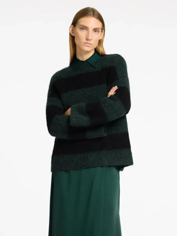 Strik>SELECTED OVERSIZED STRIKTRØJE Green