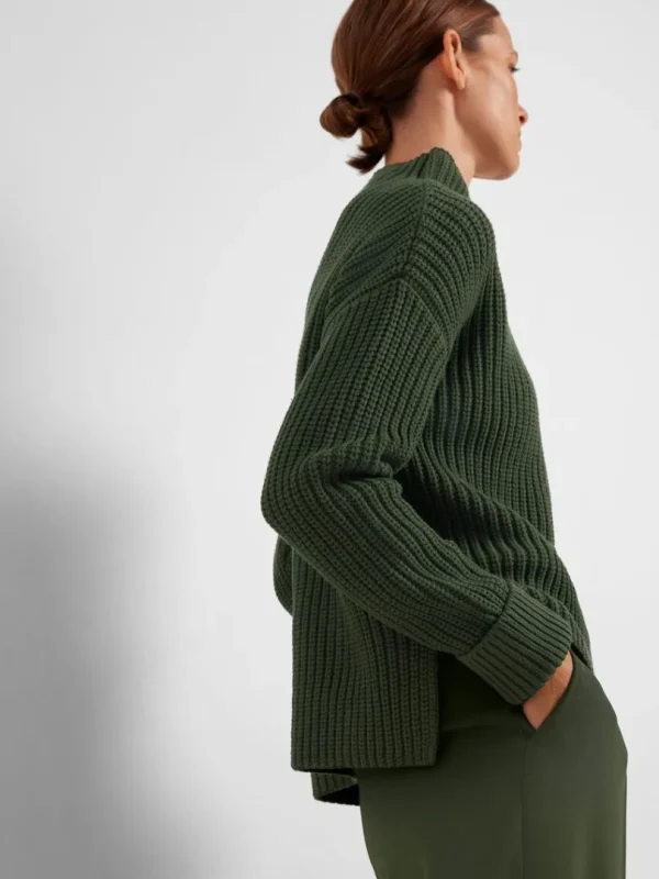 Strik>SELECTED OVERSIZED STRIKTRØJE Green