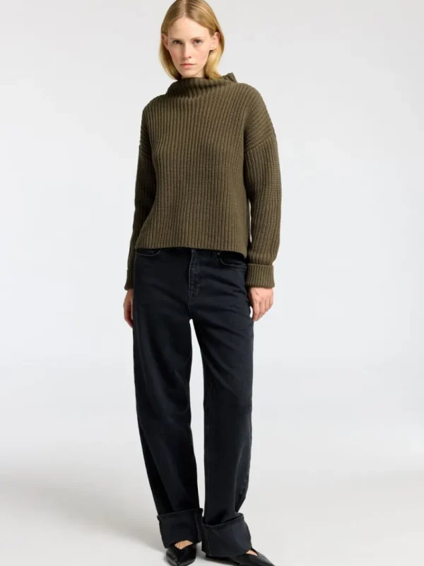 Strik>SELECTED OVERSIZED STRIKTRØJE Green