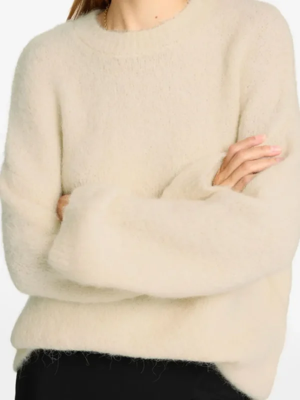 Strik>SELECTED OVERSIZED STRIKTRØJE Beige