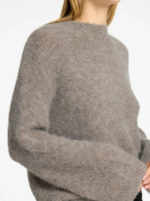 Strik>SELECTED OVERSIZED STRIKTRØJE Grey