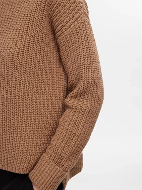 Strik>SELECTED OVERSIZED STRIKTRØJE Brown
