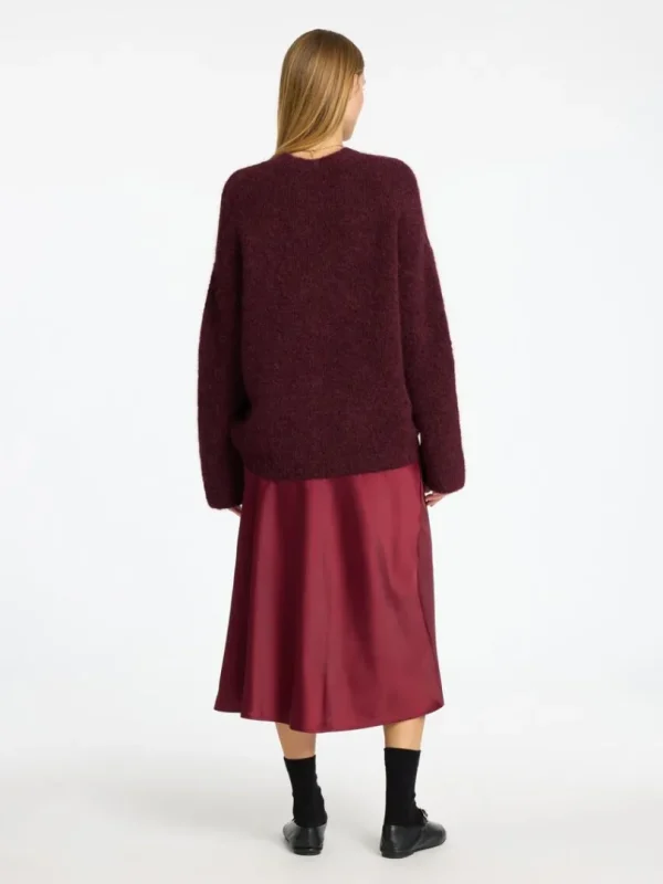 Strik>SELECTED OVERSIZED STRIKTRØJE Purple