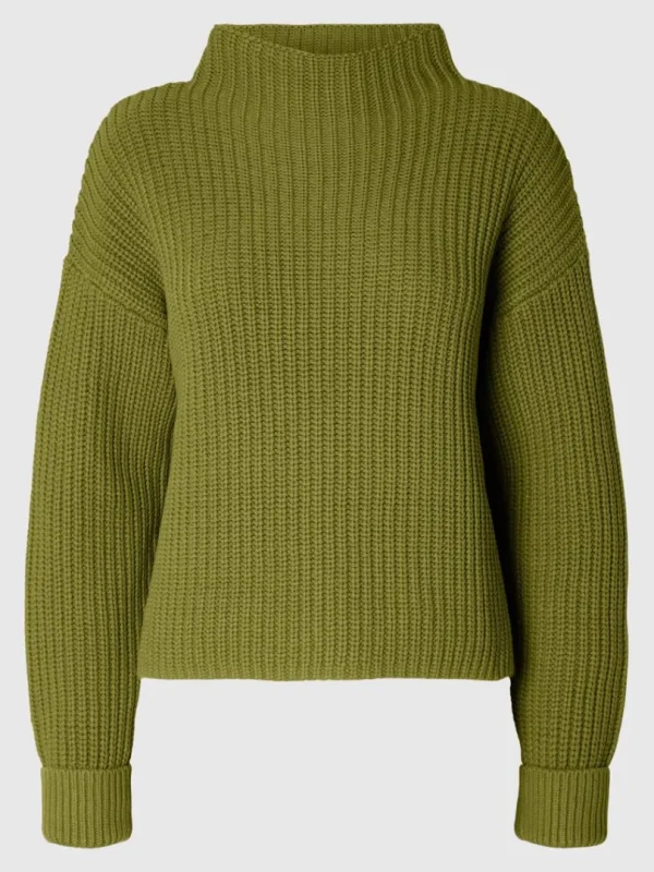 Strik>SELECTED OVERSIZED STRIKTRØJE Green
