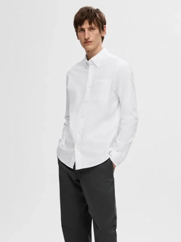 Skjorter>SELECTED OXFORD SKJORTE White