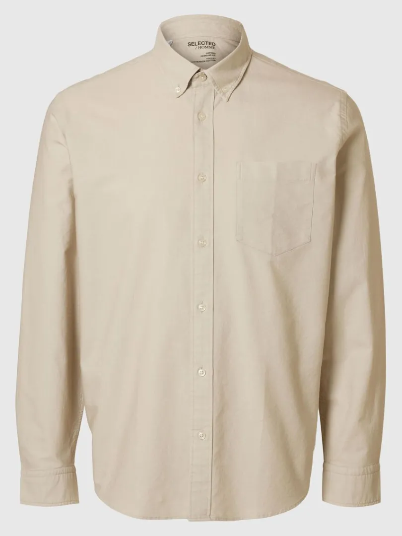 oxford_skjorte_0-2.webp Skjorter>SELECTED OXFORD SKJORTE Beige