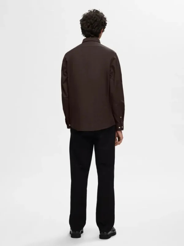 Skjorter>SELECTED OXFORD SKJORTE Brown