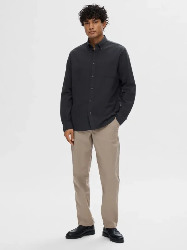 Skjorter>SELECTED OXFORD SKJORTE Black