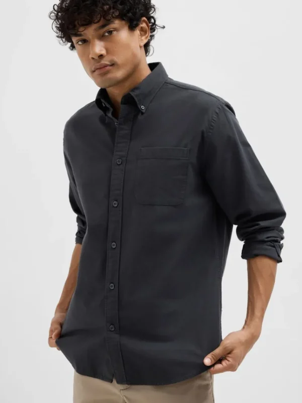 Skjorter>SELECTED OXFORD SKJORTE Black