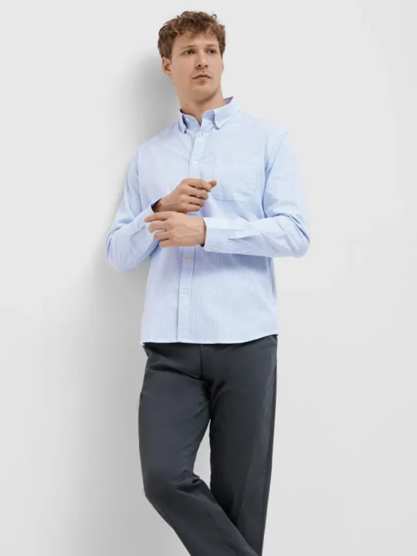 Skjorter>SELECTED OXFORD SKJORTE Blue