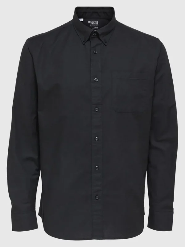 Skjorter>SELECTED OXFORD SKJORTE Black