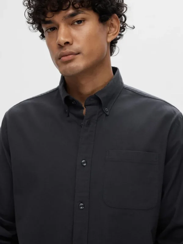 Skjorter>SELECTED OXFORD SKJORTE Black