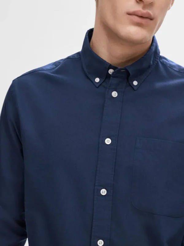 Skjorter>SELECTED OXFORD SKJORTE Blue