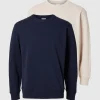 Hættetrøjer & Sweatshirts>SELECTED 2-PAK BOMULD SWEATSHIRT Blue