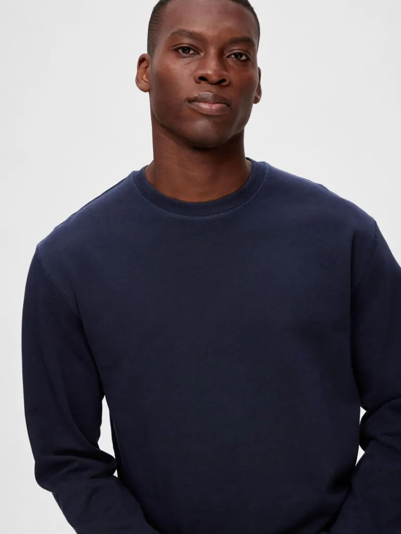 pak_bomuld_sweatshirt_5.webp Hættetrøjer & Sweatshirts>SELECTED 2-PAK BOMULD SWEATSHIRT Blue