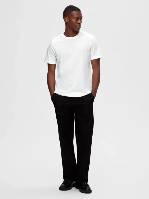 T-shirts>SELECTED 3-PAK BOMULD T-SHIRT White