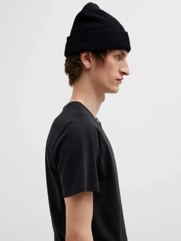 T-shirts>SELECTED 3-PAK BOMULD T-SHIRT Black