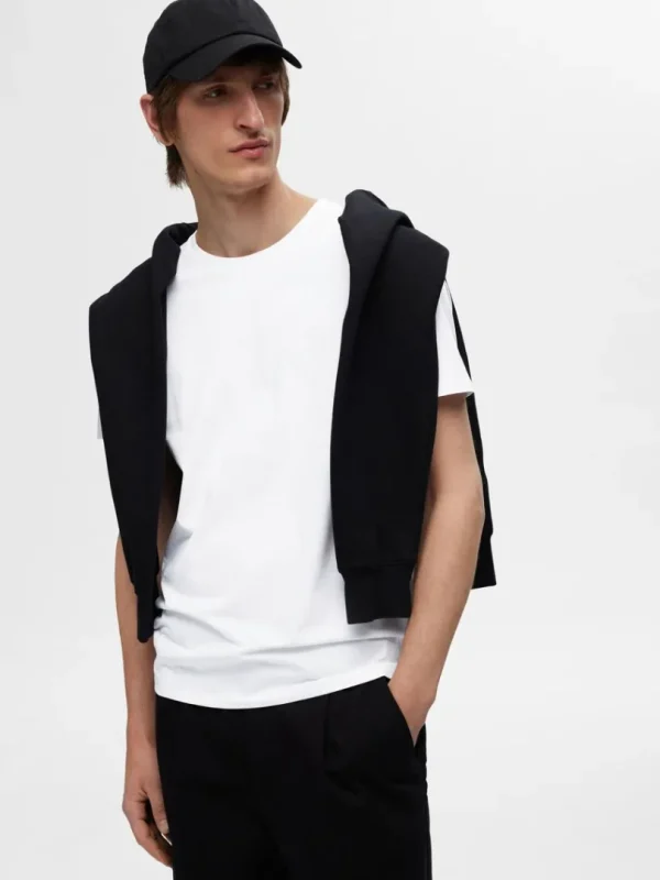 T-shirts>SELECTED 3-PAK BOMULD T-SHIRT White
