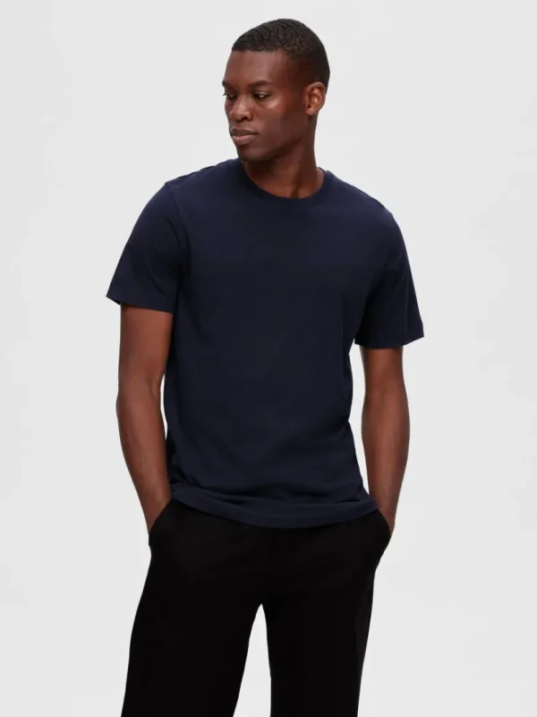 T-shirts>SELECTED 3-PAK BOMULD T-SHIRT Black