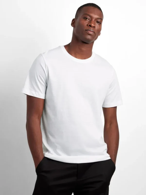 T-shirts>SELECTED 3-PAK BOMULD T-SHIRT White