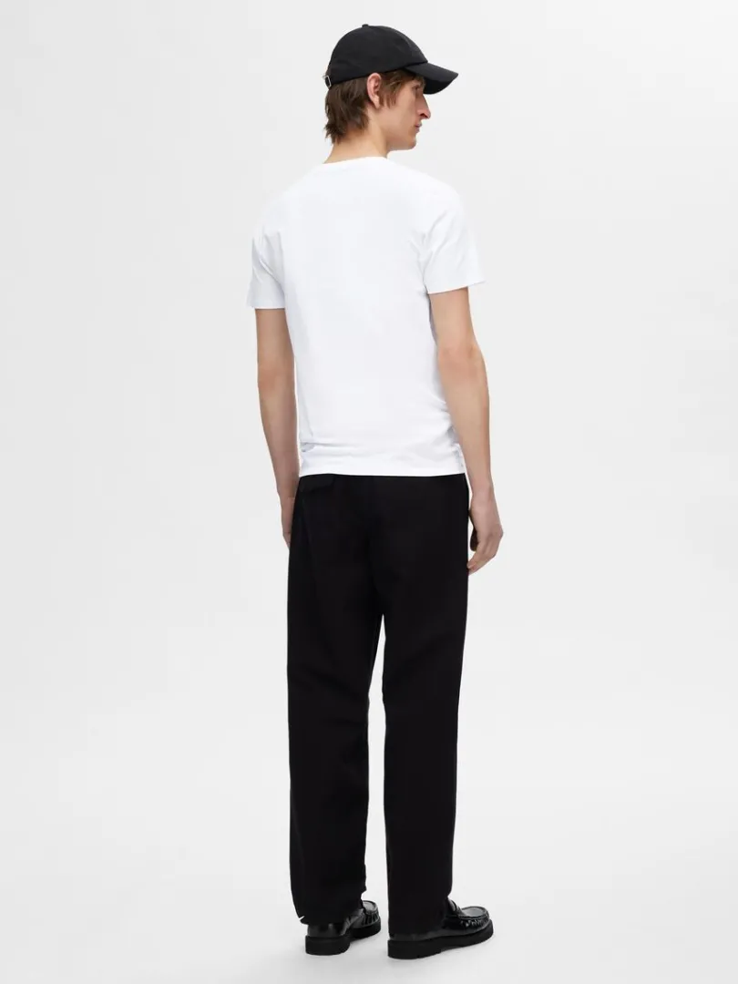 pak_bomuld_tshirt_4-3.webp T-shirts>SELECTED 3-PAK BOMULD T-SHIRT White