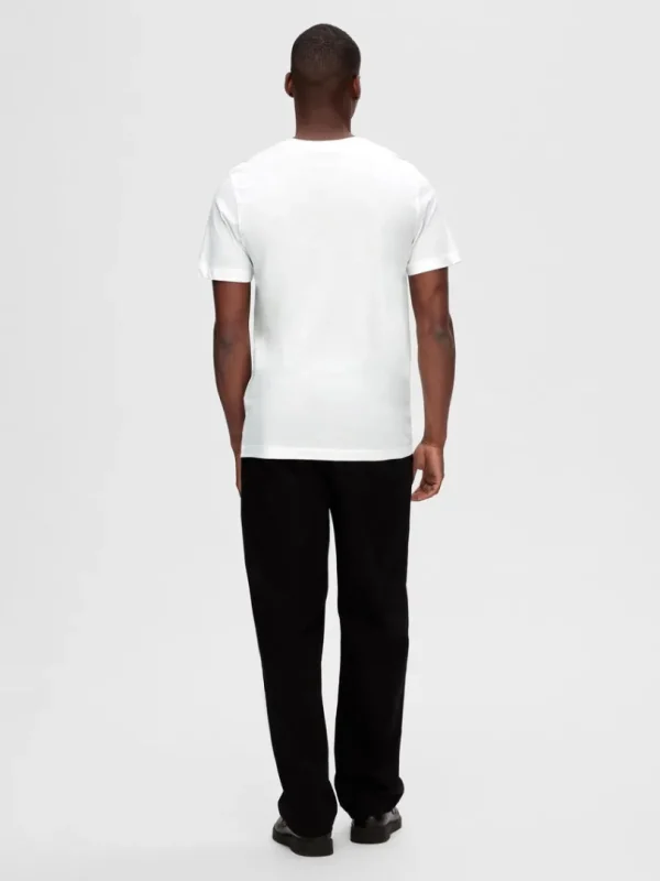 T-shirts>SELECTED 3-PAK BOMULD T-SHIRT White